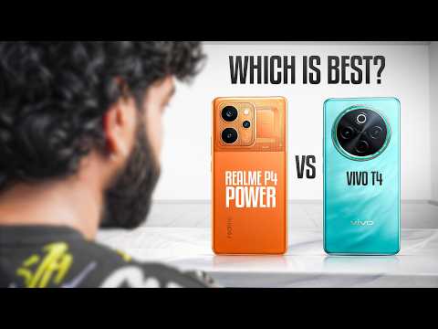 The Ultimate Battery Battle ⚡ Realme P4 Power vs vivo T4