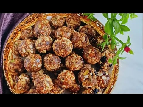 Delivery K Baad Khane Wale Dry fruits Ke Laddu Recipe ☺️ boost energy dry fruits laddu recipe