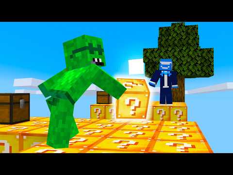 The Lucky Blocks Became The Skyblock in Minecraft