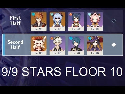 9/9 STARS NEW 1.2 SPIRAL ABYSS FLOOR 10 | C1 Klee, C0 Childe, C0 Ganyu | GENSHIN IMPACT