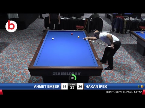 AHMET BAŞER & HAKAN İPEK Bilardo Maçı - 2019 TÜRKİYE KUPASI 1. ETAP ERKEKLER-2.TUR