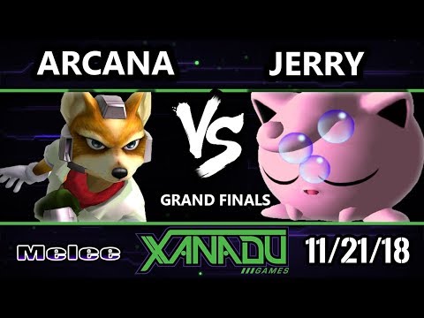S@X 277 Melee - EBM | Jerry (Jigglypuff) Vs. Arcana [L] (Fox) SSBM Grand Finals