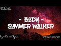 Summer Walker Body Lyrics
