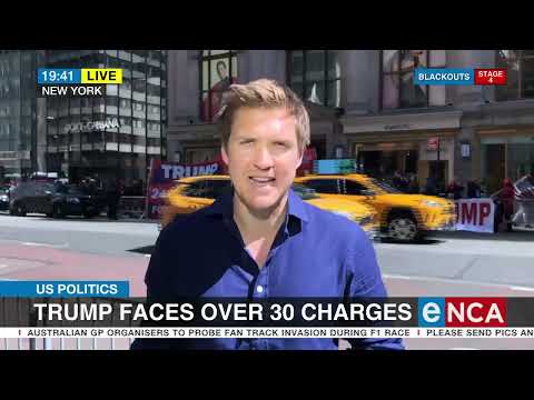 International news Donald Trump in court on Tuesday