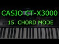 CASIO CT X3000 15 Chord Mode Function