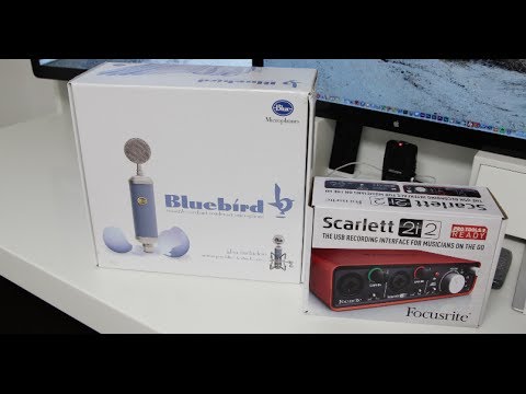 Blue Bluebird Microphone & Focusrite Scarlett 2i2 PreAmp Unboxing & Sound Test [4K]
