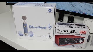 Video thumbnail for Blue Bluebird Microphone & Focusrite Scarlett 2i2 PreAmp Unboxing & Sound Test [4K] by MrThaiBox123