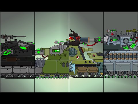 All Hybrid Tank With Toxicus (Fans Made Version) - Cartoons About Tanks