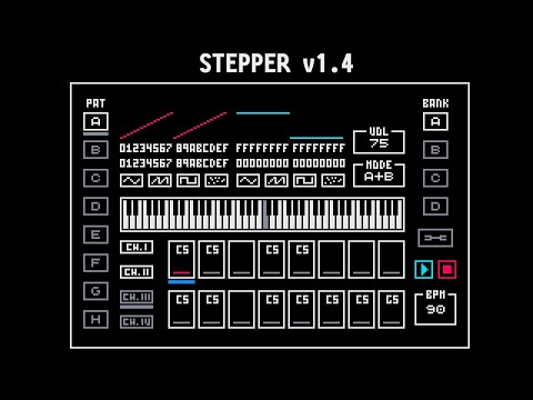 STEPPER v1.4 is out! A 16-step sequencer for the Game Boy Advance