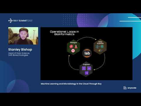 Machine Learning and Microbiology in the Cloud Through Ray