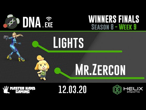DNA.EXE S8:W10 - Lights (Palutena, Zero Suit Samus) Vs. Mr.Zercon (Isabelle) - Winners Finals