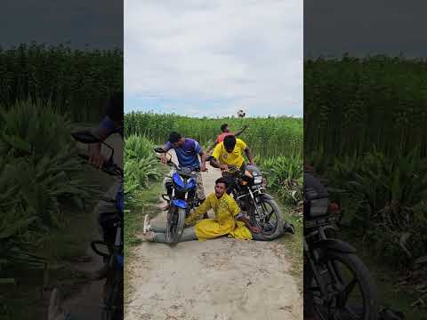 The boys fled on their motorcycles.78MM#funny