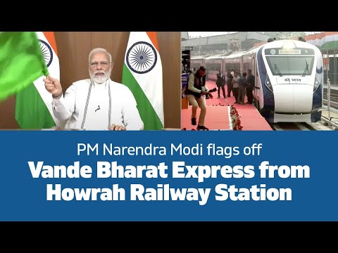 PM Narendra Modi flags off Vande Bharat Express from Howrah Railway Station
