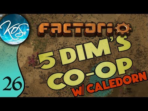 Factorio 5Dim's Co-op Ep 26: COPPER MINER LIFT OFF! - MP with Caledorn, Let's Play, Gameplay