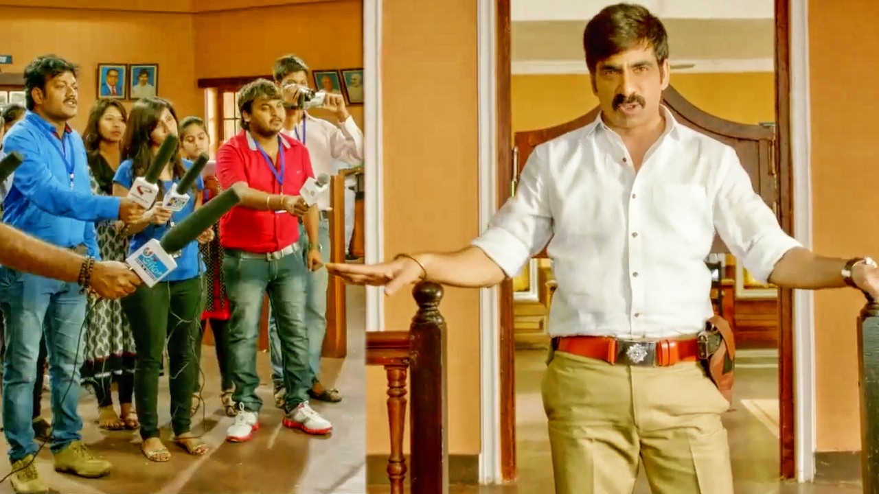Ravi Teja न्यूज़ रिपोर्टर के सवालों का जवाब दे रहा है | Power Unlimite