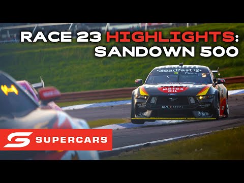 SUPERCARS 2023 Penrite Oil Sandown 500 レースハイライト動画
