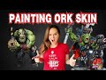 Painting Ork Skin w/ Contrast Paint & Drybrush