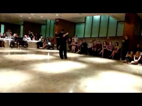  Sebastian Arce  and  Mariana Montes  are  dancing  to  the  milonga  "  La Milonga De Buenos Aires  "