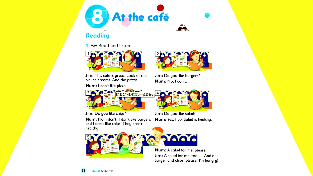 Unit 8   At the café   Reading and Writing