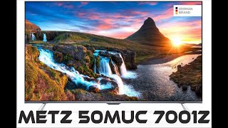 TV Metz 50MUC7001Z 4K. Einrichtung, Programme suchen und ordnen. Mit dem Internet verbinden.