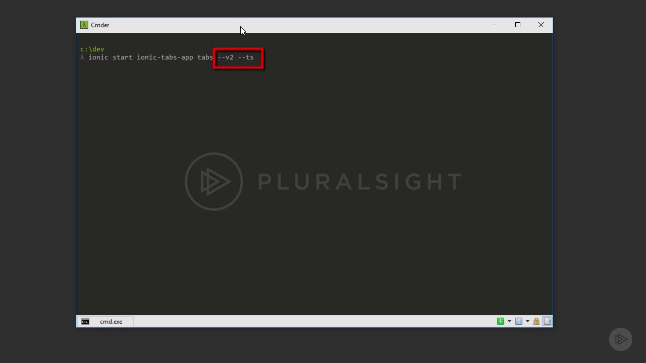 Ionic tutorials  2   7Starting a New Project