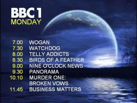 BBC 1 Closedown Mock - October 1989