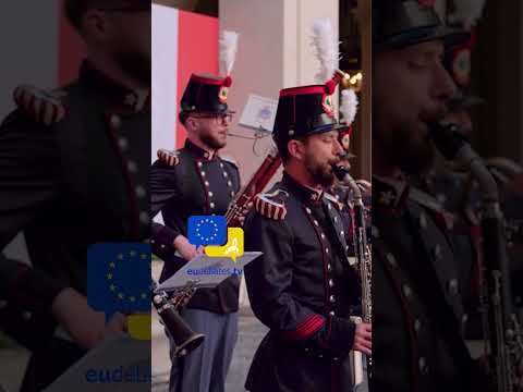 Video Thumbnail: Poland’s Anthem Echoes at Palazzo Chigi During Tusk’s Official Welcome 🇵🇱