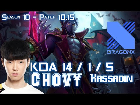 DRX Chovy KASSADIN vs SYNDRA Mid - Patch 10.15 KR Ranked