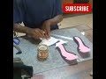making a female Crystal Heel shoe
