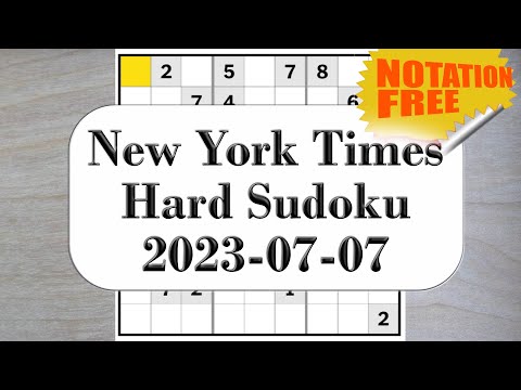 Start without any 9s, finish with a 9 :-) The New York Times Hard Sudoku.