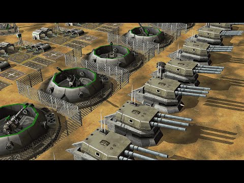 USA Supreme + NUKE AURORA vs 7 USA LASER - Command & Conquer Generals Apocalyptic