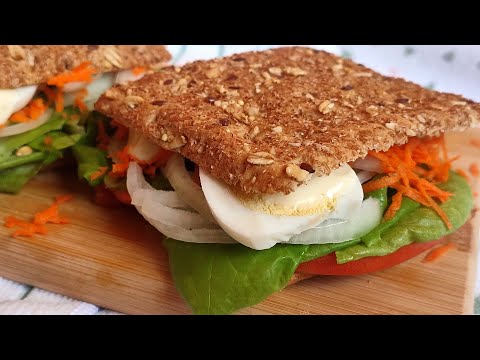 SALUDABLE Y MUY DELICIOSO, BOCATA VEGETAL CON HUEVO🥪🥚! SANDWICH VEGETAL CON HUEVO | El Dulce Paladar