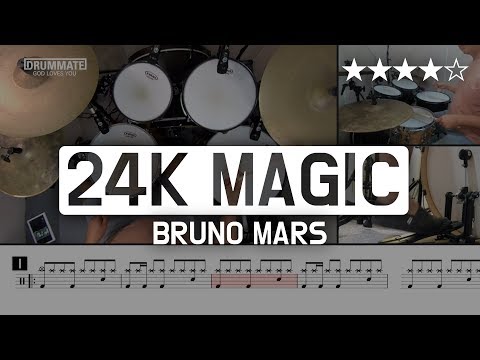 [Lv.15] 24K Magic - Bruno Mars (★★★★☆) Pop Drum Cover