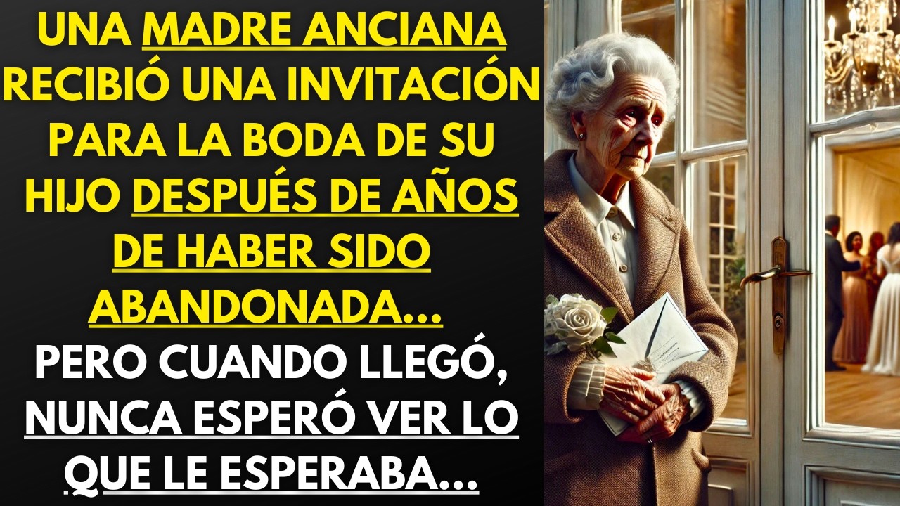 UNA MADRE RECIBIÓ UNA INVITACIÓN PARA LA BODA DE SU HIJO DESPUÉS DE AÑOS DE HABER SIDO ABANDONADA...