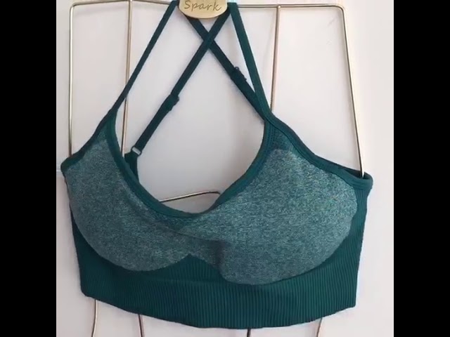Vídeo relacionado con JEATHA Ropa Yoga Mujer Conjunto Gimnasio Deportivo Traje Deporte Set Leggings Entrenamiento Cintura Alta Azul Real M