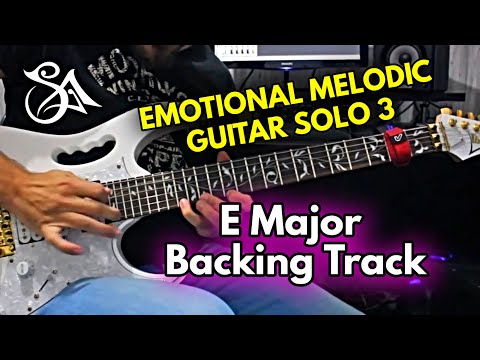 Emotional Melodic Guitar Solo 3 BACKING TRACK in E | Stel Andre