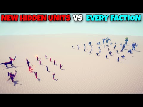 13 NEW HIDDEN UNITS VS EVERY FACTION - Totally Accurate Battle Simulator Modded