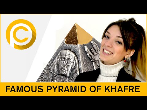 🥰 FAMOUS PYRAMID OF KHAFRE 🥰 5 Oz Silver Coin 250 Francs Djibouti 2021