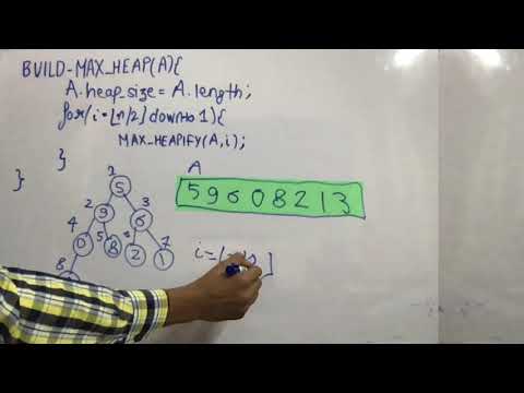 COL106 - Build Max Heap from an array in O(n) Time