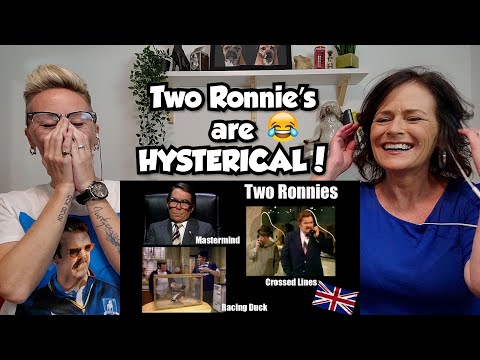 American Couple Reacts: Two Ronnies! Mastermind, Racing Duck & Crossed Lines! FIRST TIME REACTION!!