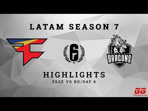 FaZe vs Black Dragons | R6 Pro League S7 Highlights