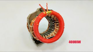 How To Make 40000W Free Energy Generator Homemade Free Energy