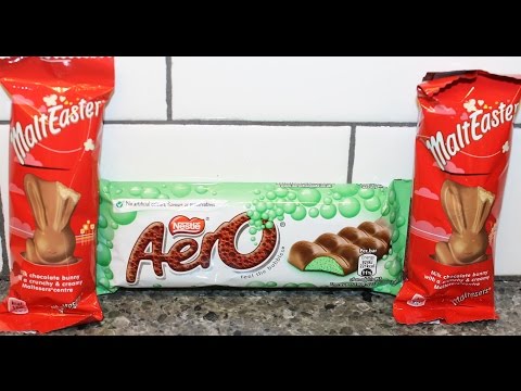 England Eatables #4 Malt Easter & Nestle Aero Mint Chocolate Bar Review