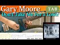 Gary Moore - Don't Take Me for a Loser Cover - Guitar Tab - Lesson