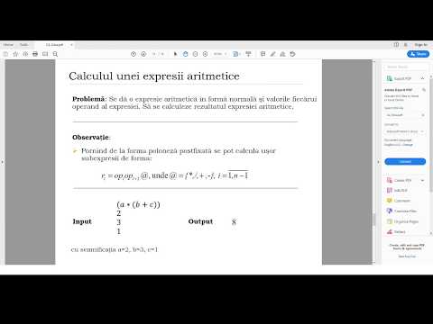 Tehnici de programare (evaluarea unei expresii matematice)
