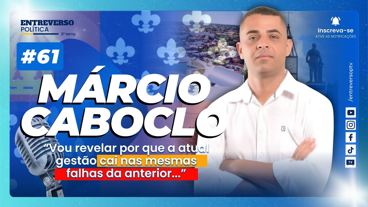 Márcio Caboclo: erros da política local,  críticas, bastidores e polêmicas