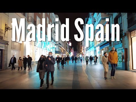Madrid, Spain 🇪🇸 - Calle Gran Via "The Spanish Times Square" - 4K Night Walking Tour in 2022