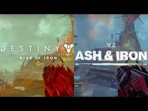 Destiny 1 Destiny 2 Plaguelands Comparison Rise Of Iron | Ash & Iron