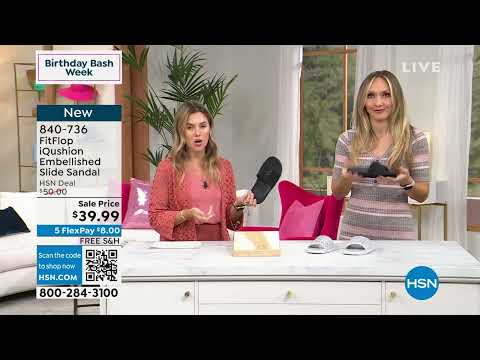 FitFlop iQushion Embellished Slide Sandal