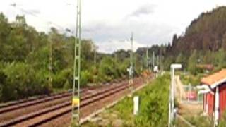 preview picture of video '[SJ/Västtrafik] Regional train from Göteborg C. to Borås C. passing...'